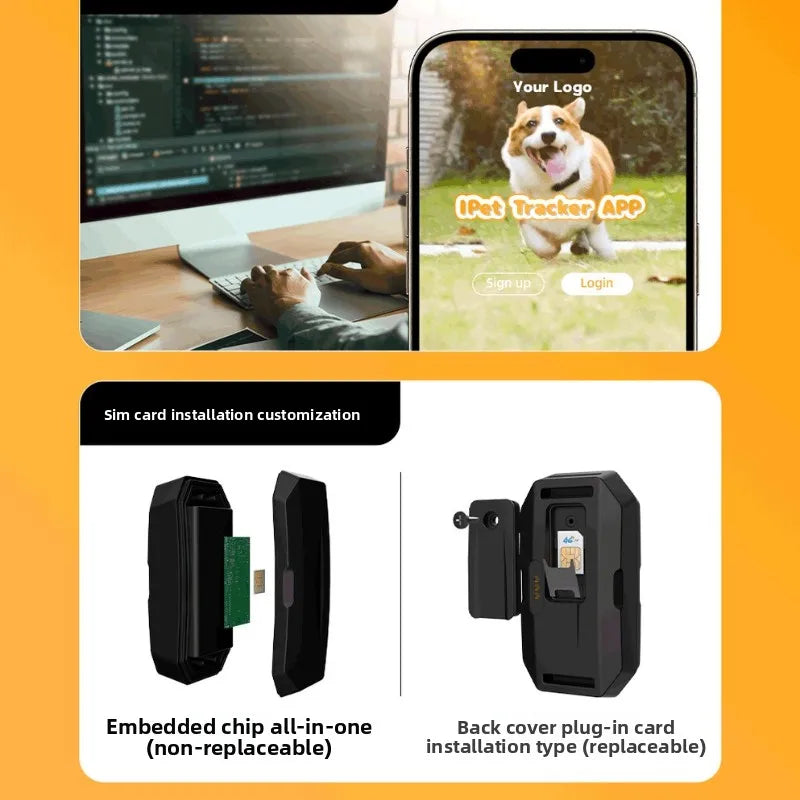 Advanced All-in-one Pet GPS Collar- Virtual Fence & Real-Time Tracking for Large Dogs & Cats